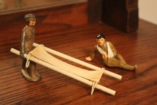 Barclay Manoil Stretcher Bearer and Wounded Toy Soldier Set Cast Iron
