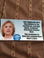 ANTI HILLARY CLINTON CROOKED STICKERS TRUMP PRESIDENT 2016