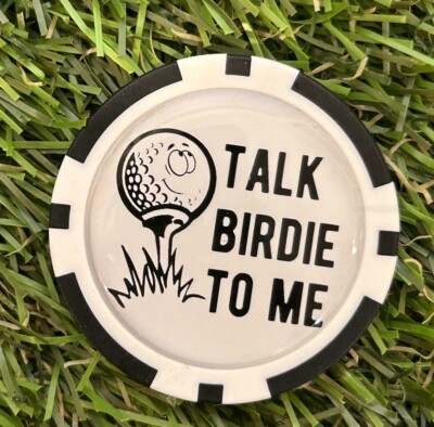 Talk Birdie To Me - magnetischer Golf-Pokerchip - lustig - UK-Verkäufer