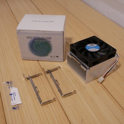 Vintage Retro P4 Socket 478 CPU Heat Sink And Fan 3 Pin - Listing 1 of 2