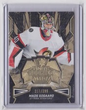 2022-23 UD SPX FINITE ROOKIES GOLD PARALLEL /299 MADS SOGAARD #F-13 SENATORS