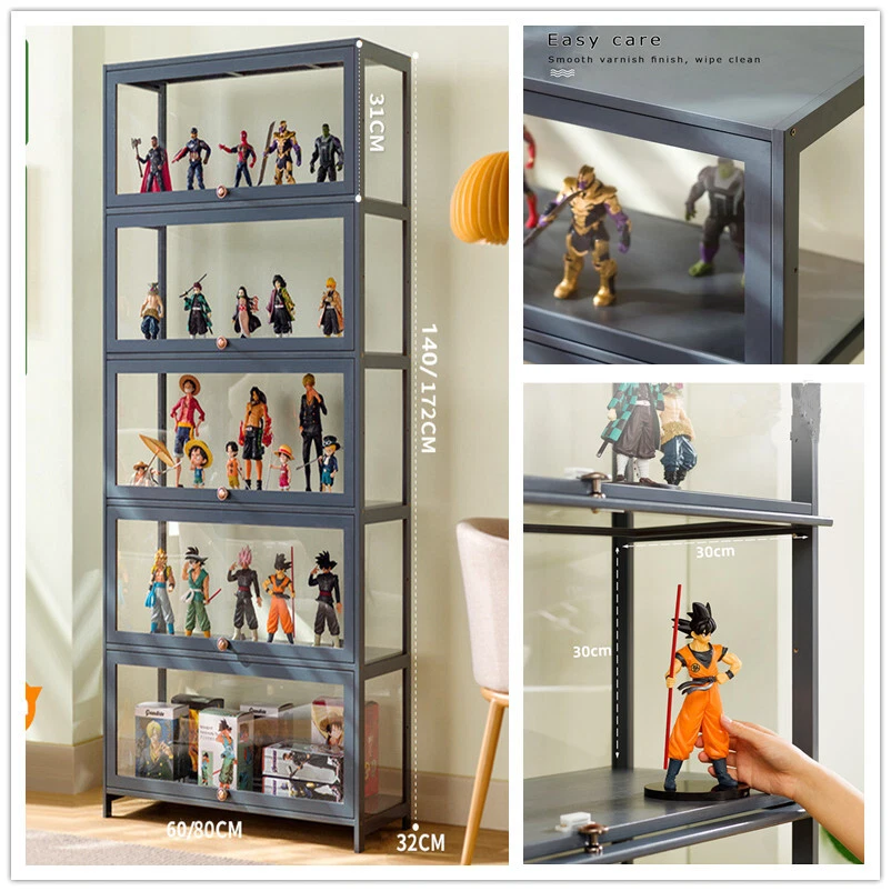 Armadietto Vetrina Scaffale Acrilico Multistrato librerie singola/doppia Porta - Imagen 3 de 4