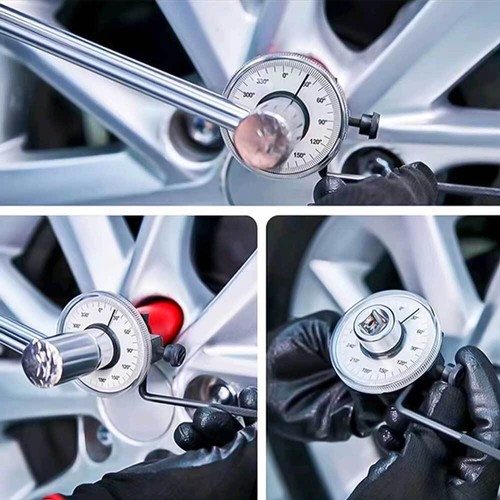 360 Degree 1/2" Drive Torque Angle Gauge Meter Rotation Measure Tool Wrench Set - Picture 10 of 11
