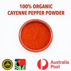 CAYENNE PEPPER 100% Organic Cayenne Powder Hot BBQ Spice - Rich In Capsaicin