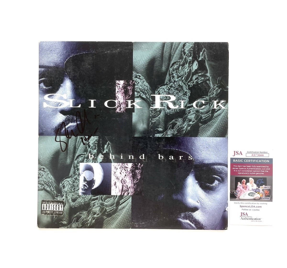 Slick Rick Rare Signed Behind Bars Original First Pressing Vinyl