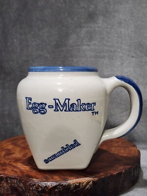 Vtg Louisville Stoneware Egg Maker Mug Microwave Use/Scrambled/Poached Omelette 