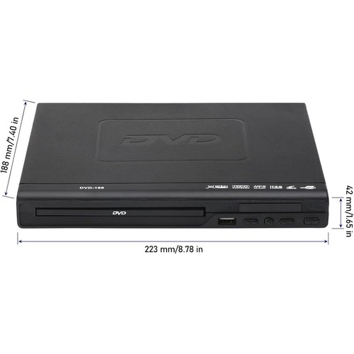 Tragbarer DVD Player CD VCD USB SVCD Player DVD Videoplayer mit Fernbedienung - Afbeelding 11 van 12