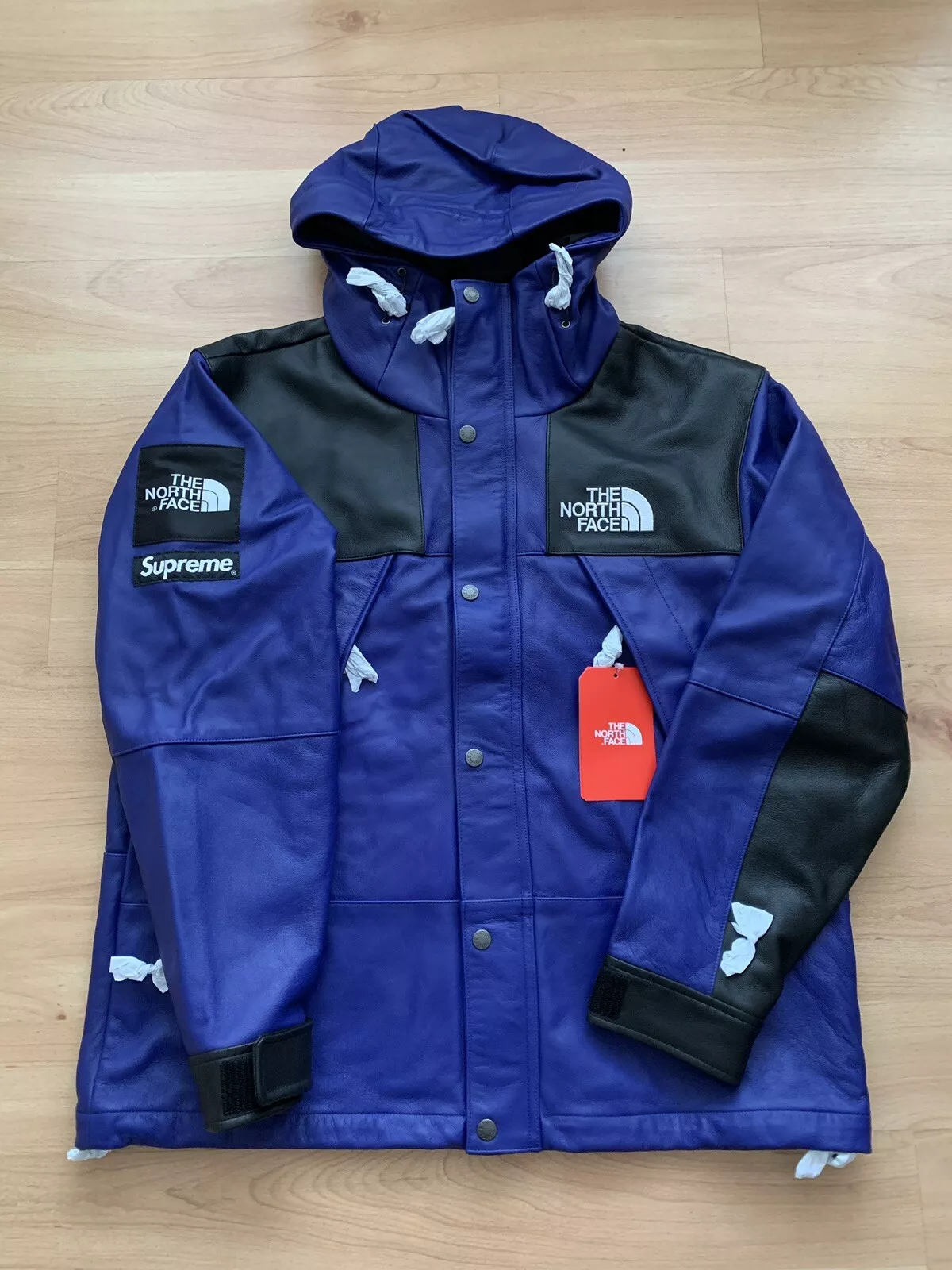 Veste royale violette moyenne en cuir face nord parka montagne taille moyenne
