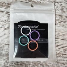 ThunderFit BornVic Silicone Wedding Rings - 4 Pack - Size 6- Assorted Styles NEW