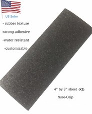 X2 Pieces Of Sure-grip Rubber Textured Gun Tape 4x8 Sheets Self-adhesive.
