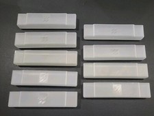 9 SNES Cartridge Plastic Dust Sleeve Protectors For Super Nintendo Games