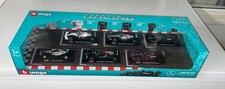 Bburago Mercedes Racing Formula F1 1:43 Scale Diecast Metal Cast 6 Pack Limited