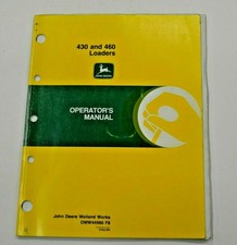 John Deere Operator S Manual For 430 And 460 Loaders For Sale Online Ebay John Deere Operator S Manual For 430 And 460 Loaders For Sale Online Ebay