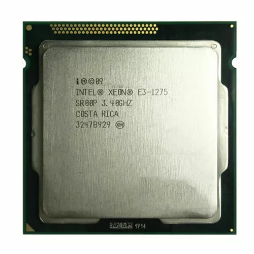 Intel Xeon E3-1275 Quad Cores 3.4GHz 8M SR00P GPU 95W LGA 1155 CPU Processor - Picture 1 of 1