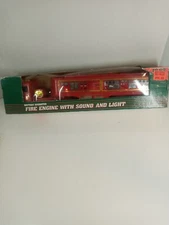 Vtg Woolworth Battery Operated Fire Engine with Sound And Light EUC rare w/box