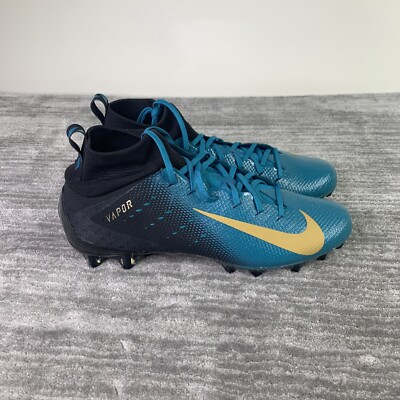 Nike Vapor Untouchable Pro Football Cleats Blue Black Size 14 New