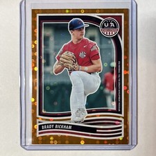 2024 Panini Stars & Stripes Brady Bickham Orange Disco #67/75