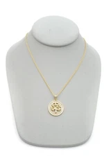 Necklace Gold Tone Crystal Tree Of Life 18"