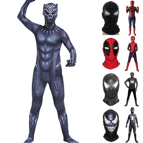 Superheld Spiderman Venom Kostüm Karneval FaschingKinder Mädchen Jungen Cosplay* - Bild 2 von 32