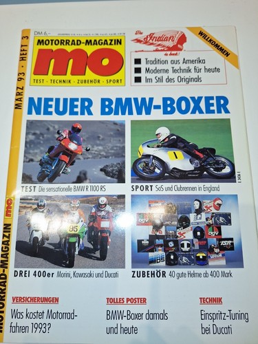 Motorrad-Maganzin MO 03/39 Test Ducati 400SS / BMW R1100RS