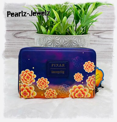 Loungefly Disney Pixar Coco Hector & Miguel Marigolds Zipper  display picture 1