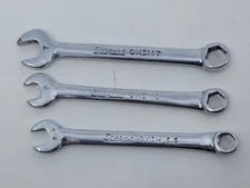 Snap On 6-Point Stubby Chrome Combination Wrench Lot OXIM5.5, 6, 7 Partial Set
