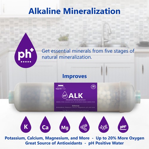 6 Month Alkaline Ultraviolet Reverse Osmosis Replacement Filter Set – 4 Filters - Picture 3 of 6