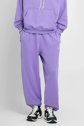 Nike Solo Swoosh Men's Fleece Pants Purple DX0815-567 Size Medium - Picture 4 of 7