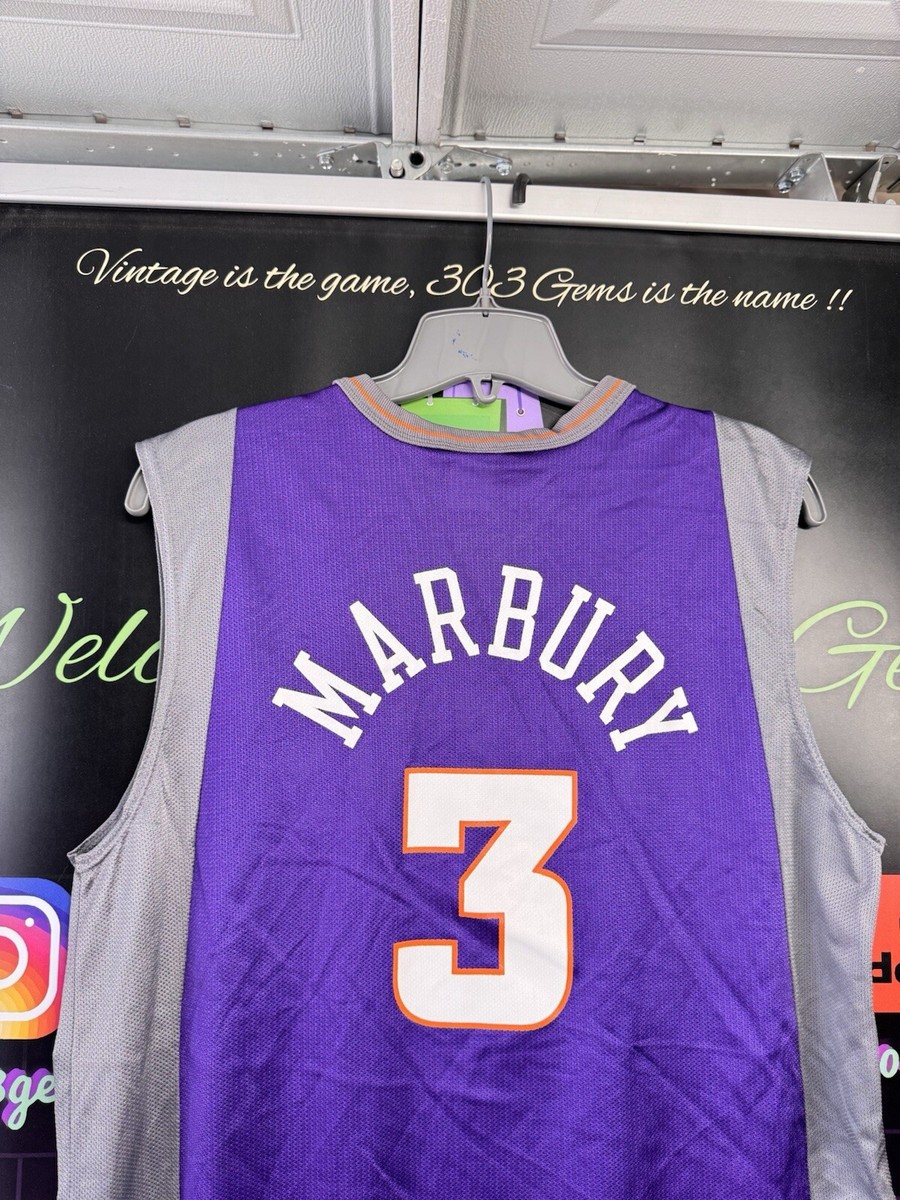 Vintage CHAMPION Phoenix Suns #3 Stephon Marbury NBA Basketball