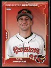 2025 Rochester Red Wings Seth Shuman RC Rookie Nationals Minor League