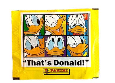5 packs That's Donald! Duck Disney Panini Italy Sealed Sticker Packs NOS 1996