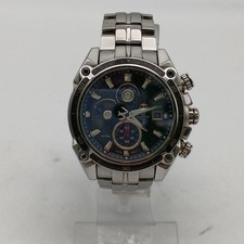 CASIO Edifice EFE-504RBSP men Quartz Blue Dial Watch Japan - Rank C