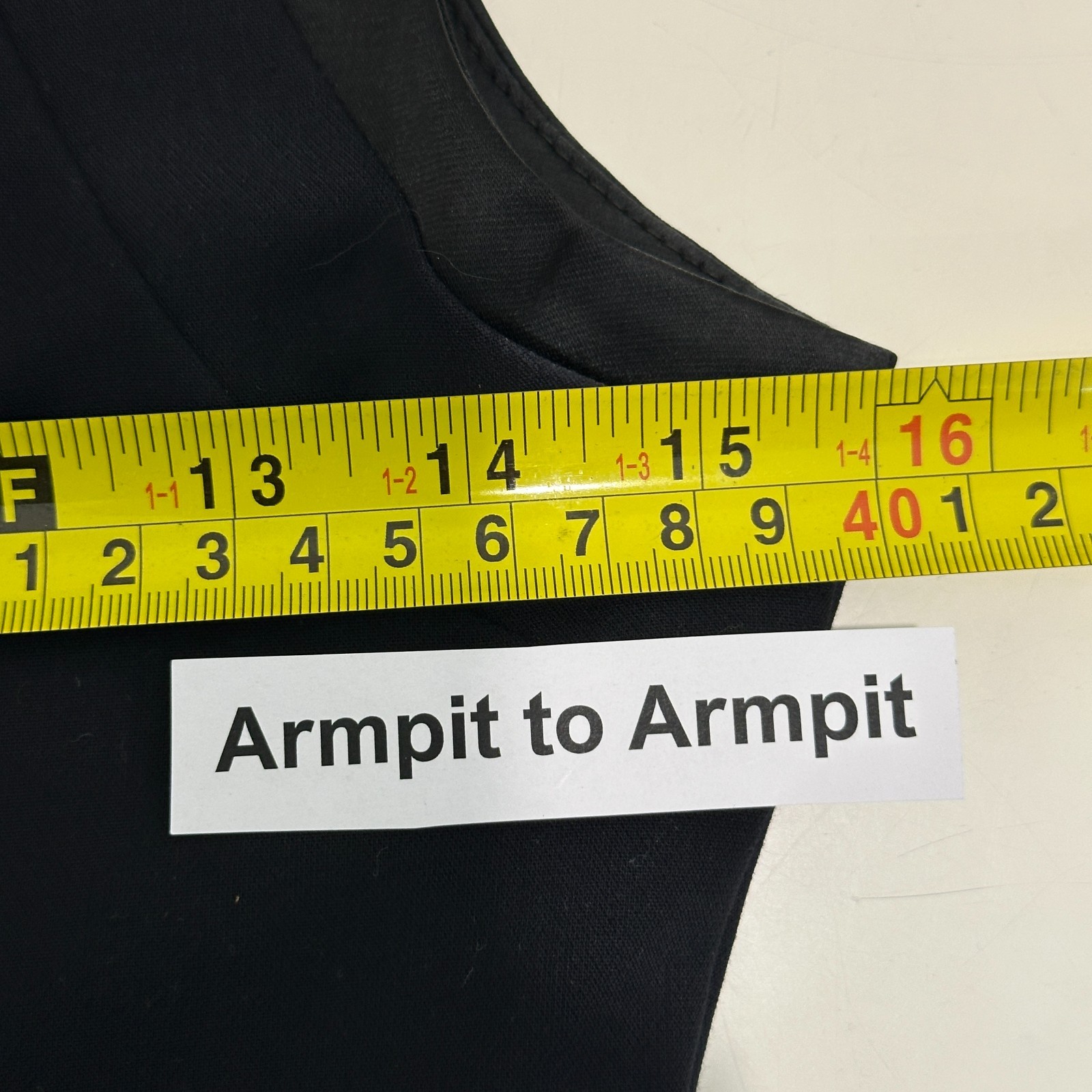 Cue Dress Women AU 6 Black Knee Length Front Zip Lined Stretch Like New Aus Made image 4