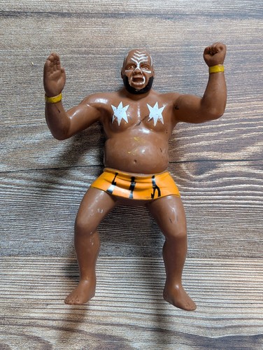 LJN WWF Kamala Vintage 1987 Rubber Wrestling Figur...