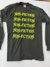 Vintage Non Fiction Preface Long Sleeve Shirt Made in USA Fruit Of Loom Large