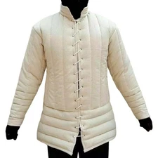 Handmade Padded Gambeson | Medieval Cotton Armor Jacket for Viking, Knight & Cos
