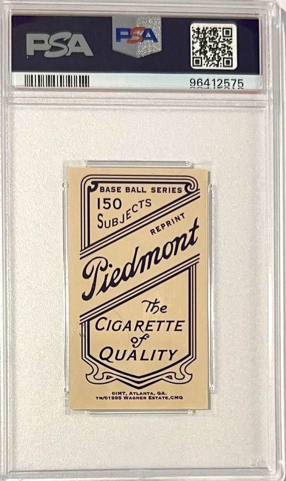 1909-11 T206⚾️HONUS WAGNER PORTRAIT PITTSBURGH PIEDMONT PIRATES 1995 REPRINT - Image 3 of 4