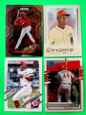 (4) Card Lot Aristides Aquino 2020 Topps Allen & Ginter Panini Optic Reds F0165