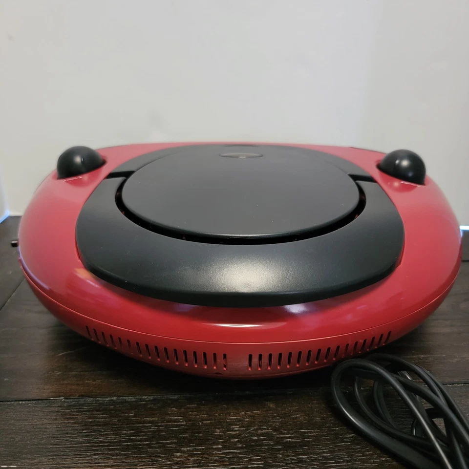 GPX AM/FM Radio CD Boombox Portable Red Black BC232R Tested Works - Image 4 of 4