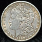 1888 United States Morgan One Dollar Silver Coin S$1