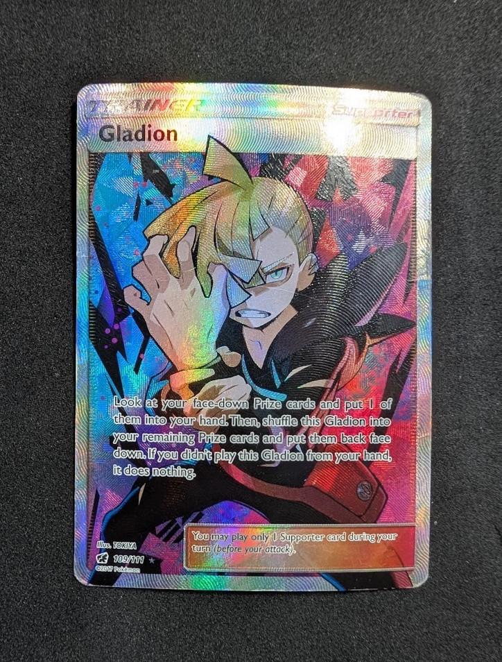Gladion 109/111 - Crimson Invasion Pokemon Card - MP/HP