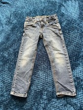 Signature Levi Strauss Boys Regular 5 Straight Jeans Adjustable Waist Blue Denim