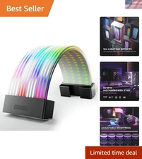 RGB Power Cable Cover with 108 ARGB LEDs - Perfect for 12+4-Pin Power Supply