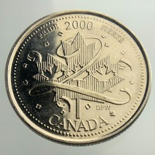 2000 Pride Canada 25 Cents Quarter Coin KM# 384.2 JJ301
