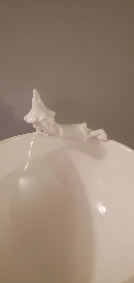 Cuenco para servir Mud Pie blanco. Happy Haunting Foto 2 de 4