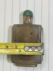 Antique Vintage Chinese Nice Carved Edges Squared Carnelian Agate Snuff Bottle  — photo 8