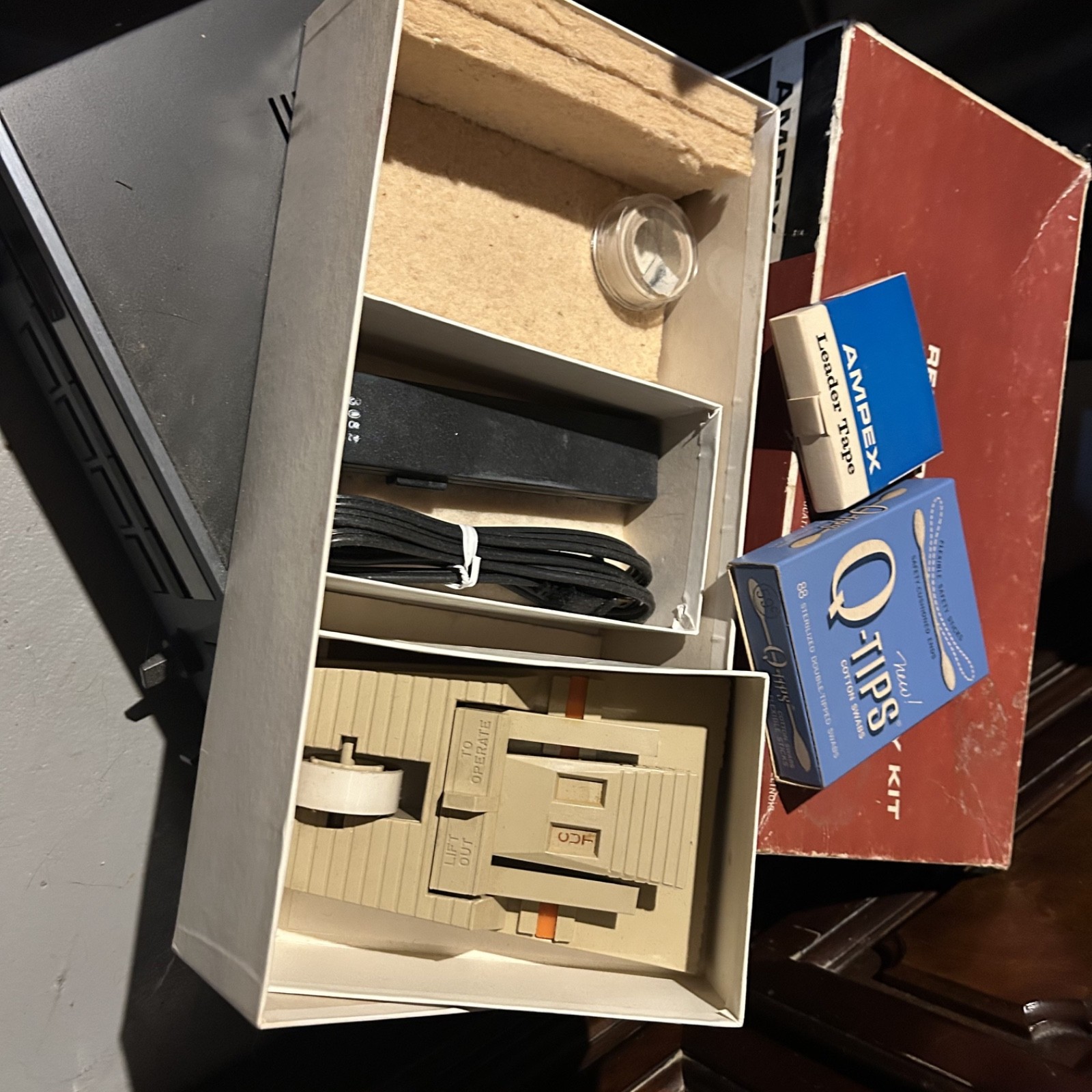 VTG Ampex Recorder Accessory Kit Reel To Reel Tape Splicer 805 Demagnitizer 820