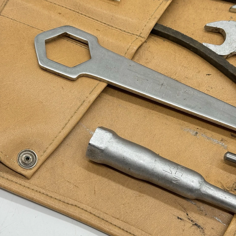 1964-1965 Porsche 356 C Tool Kit 356C Toolkit ROLL Original Tan Bag - Image 3 of 4