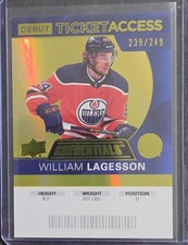 2021-22 Upper Deck Credentials - 2020-21 Debut Ticket Access William Lagesson...