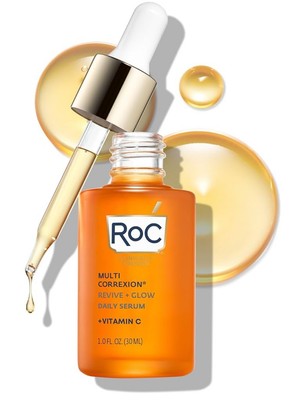 RoC Multi Correxion Revive Glow Vitamin C Serum - 1 oz New - Flawed Packaging